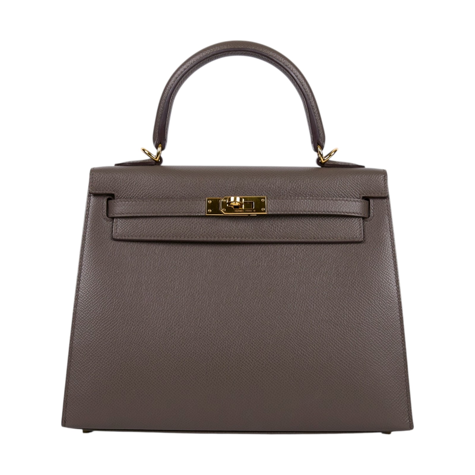 愛馬仕 Hermes Kelly Bag 凱莉包 25 錫器灰 金色五金 H038416CC8F /C011 /8F/GRIS ETAIN  原廠盒子/鎖組/背帶/防塵袋