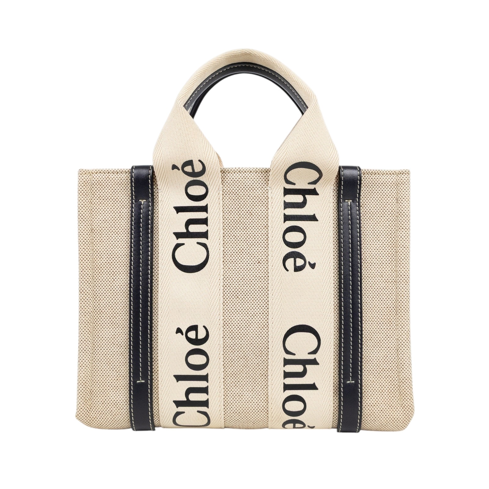 蔻依 CHLOE Woody Small 手提包 肩背包 托特包 CHL23UP873L10247 藍色帆布WOODY 防塵袋/保證卡