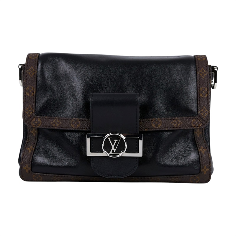 路易威登 LOUIS VUITTON Dauphine Soft MM 肩背包 斜背包 M13450 晶片款  背帶(缺銀鍊)