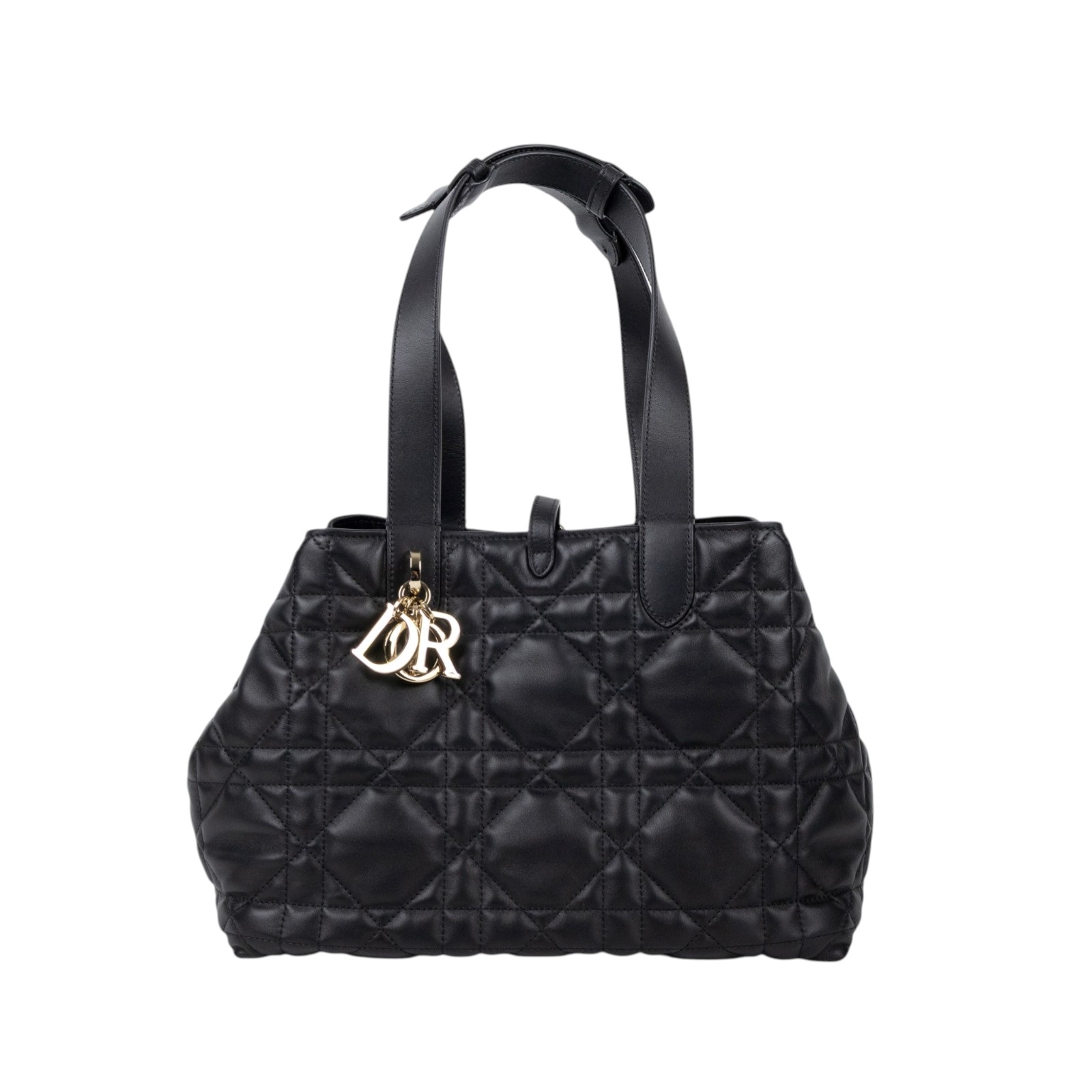 迪奧 CHRISTIAN DIOR Dior Toujours 中型 手提袋 小牛皮 M2821OSHJ 黑Toujours 中型手提包 防塵袋/購買證明