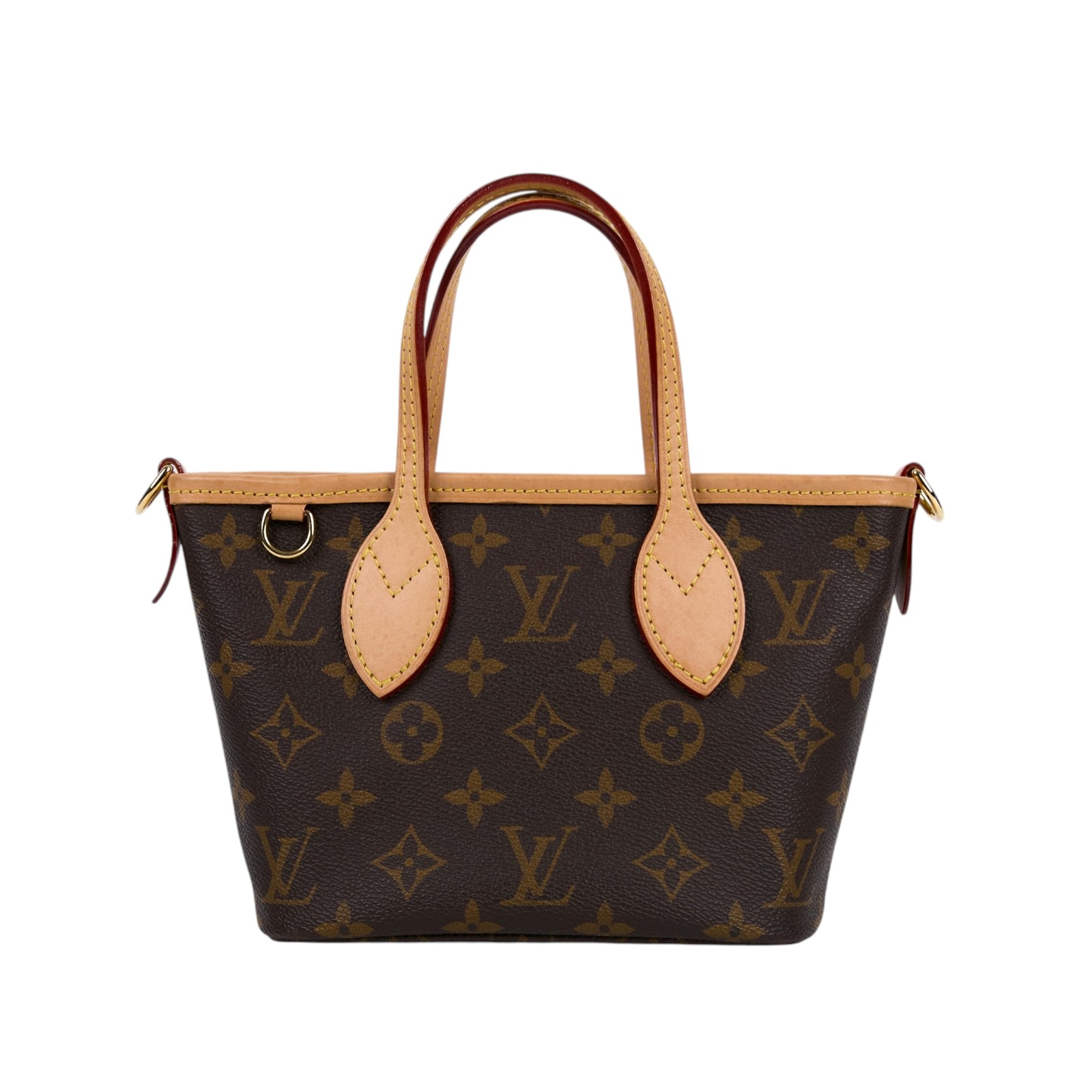 路易威登 LOUIS VUITTON Neverfull BB 手提 斜背包 米色背袋 M46705 晶片款  原廠盒子/防塵袋/背帶/內袋/購買證明