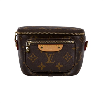 路易威登 LOUIS VUITTON Mini Bumbag 迷你 腰包 鏈條 單肩包 M82335 晶片款  原廠盒子/防塵袋/背帶2/購買證明