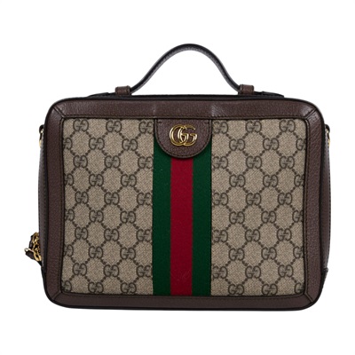 古馳 GUCCI Ophidia GG 小型 肩背包 550622 K05NG 棕OPHIDIA化妝箱 大 防塵袋/背帶