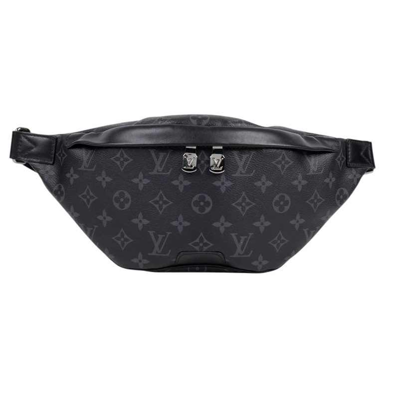 路易威登 LOUIS VUITTON Discovery PM 腰包 Eclipse 黑色 M46035 黑原花腰包 無附屬品
