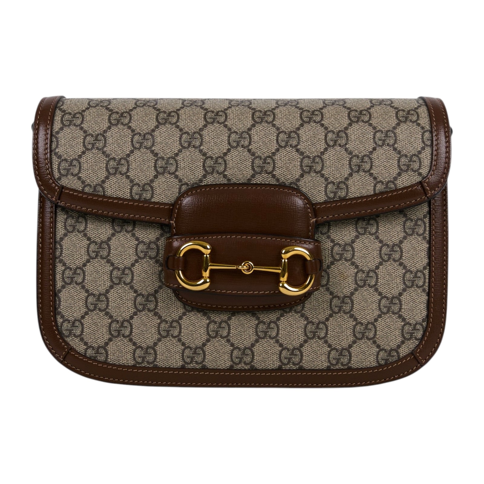 古馳 GUCCI 1955 馬銜扣 肩揹袋 602204 92TCG 棕GG紋1955馬鞍包 無附屬品