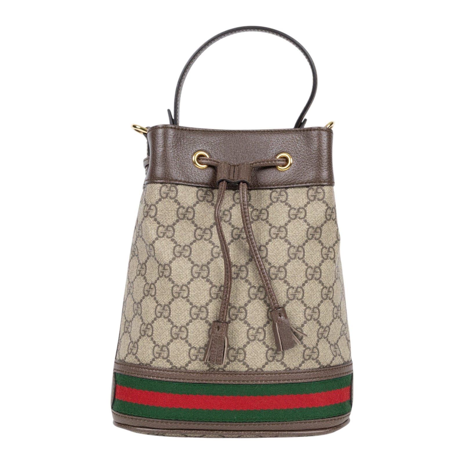 古馳 GUCCI Ophidia GG 小型 肩背 水桶袋 550621 96I3B 棕GG紋Ophidia水桶包 原廠盒子/防塵袋/背帶/購買證明