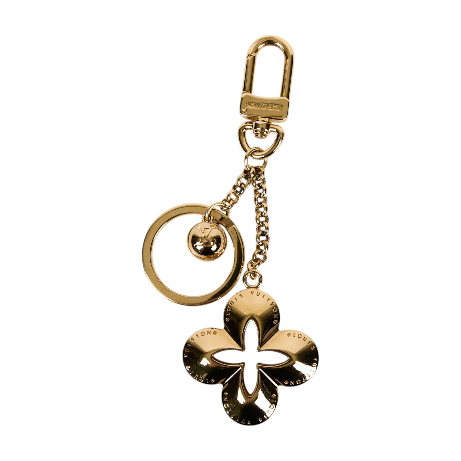 路易威登 LOUIS VUITTON Portocre Eclipse 鑰匙圈 包掛 吊飾 M65222 金花吊飾 原廠盒子/防塵袋