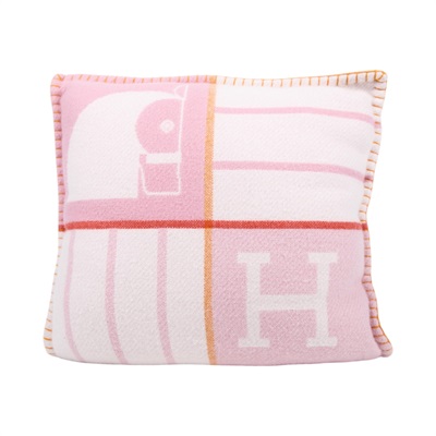 愛馬仕 Hermes Animaux Blocks 抱枕 石英粉 H104353Mv01  粉Animaux Blocks抱枕 防塵袋