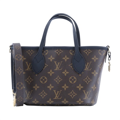 路易威登 LOUIS VUITTON Neverfull Bandoulière Inside Out BB 托特包 黑色 M12099 晶片款  背帶/內袋