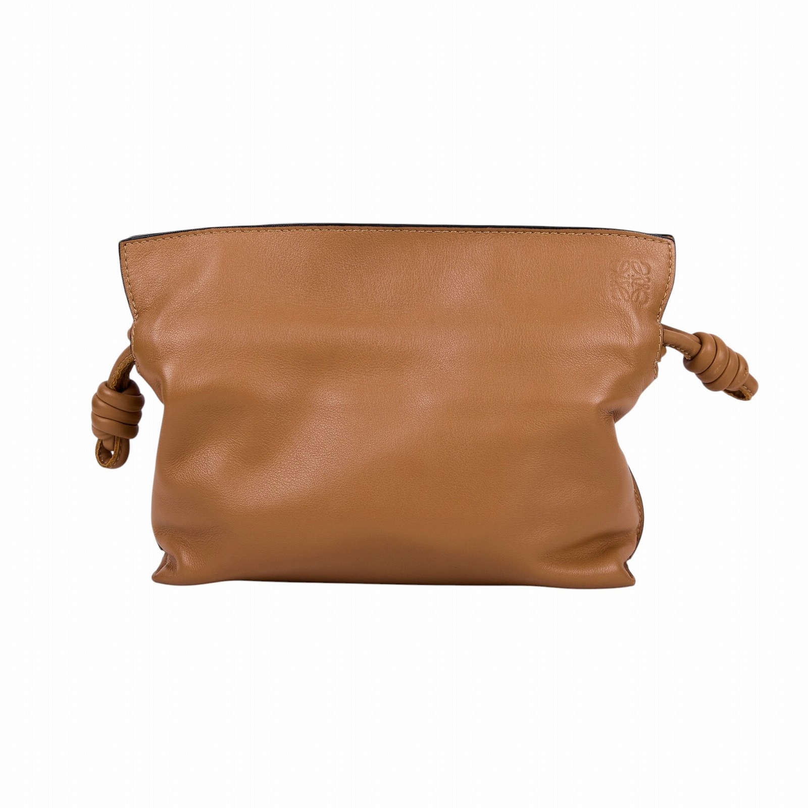 羅意威 LOEWE Mini Flamenco clutch 小牛皮 迷你 肩背包 A411FC2X73 焦糖FLAMENCO MINI 防塵袋