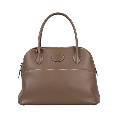 愛馬仕 Hermes Bolide Bag 柏莉包 27 金色五金 大象灰 H047653CC18 /A SA 011 WU  原廠盒子/防塵袋/背帶/購買證明