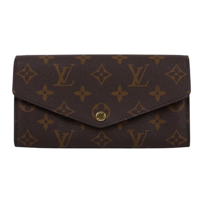 路易威登 LOUIS VUITTON Sarah 錢包 口蓋長夾 罌粟紅色 M62236 原花 Sarah 長夾 原廠盒子/防塵袋