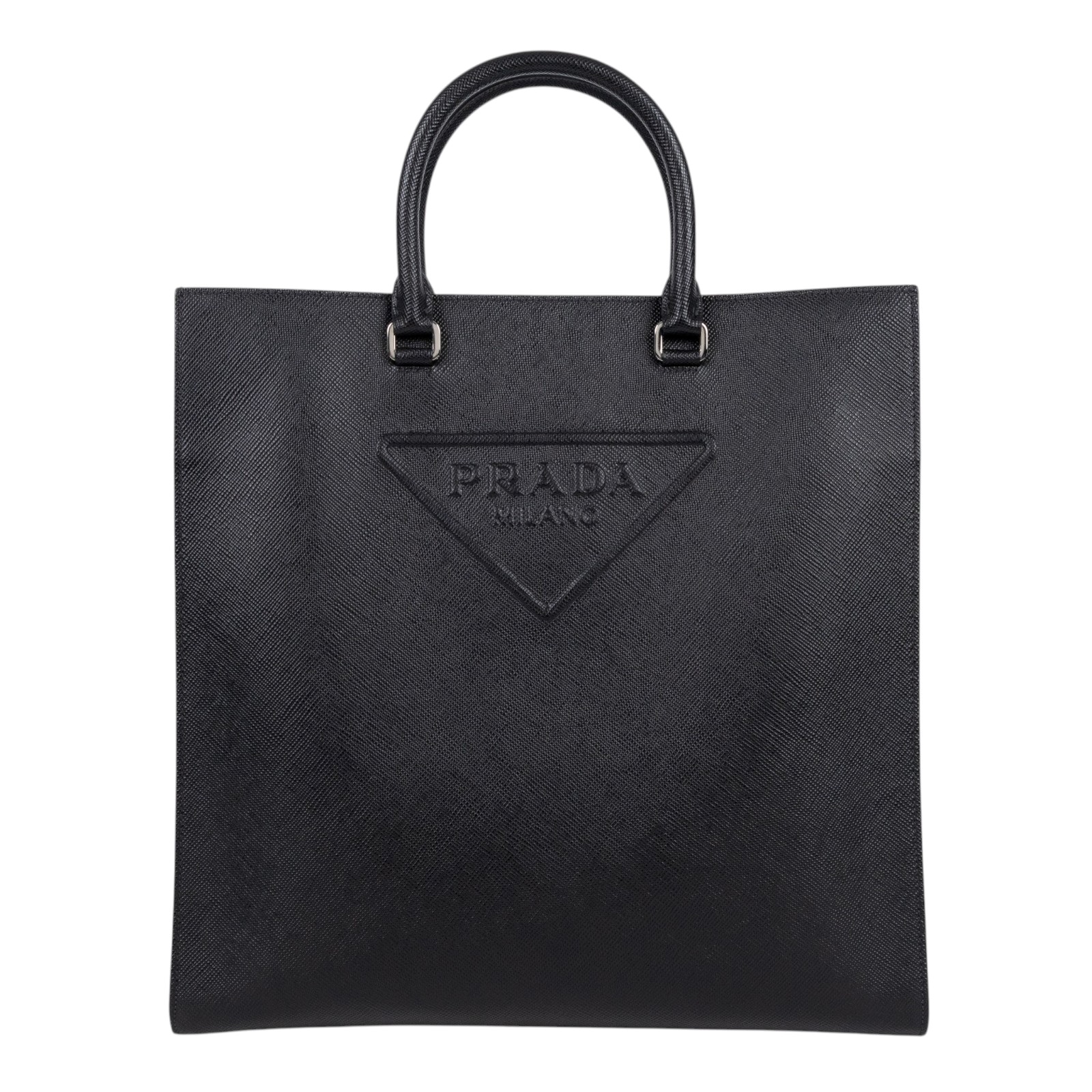 普拉達 PRADA Triangle 手提包 肩背包 斜背包 2VG084_2FAD 黑色SOFFIANO公事包 2WAY 防塵袋/背帶