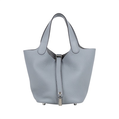 愛馬仕 Hermes Picotin Lock 18 菜籃子包 銀色五金 木偶灰 H056289CKP0 /K PU 002 NI  原廠盒子/防塵袋2/鎖組/購買證明