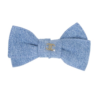 香奈兒 CHANEL 髮夾 AAB661 B23096 牛仔蝴蝶結髮夾 原廠盒子