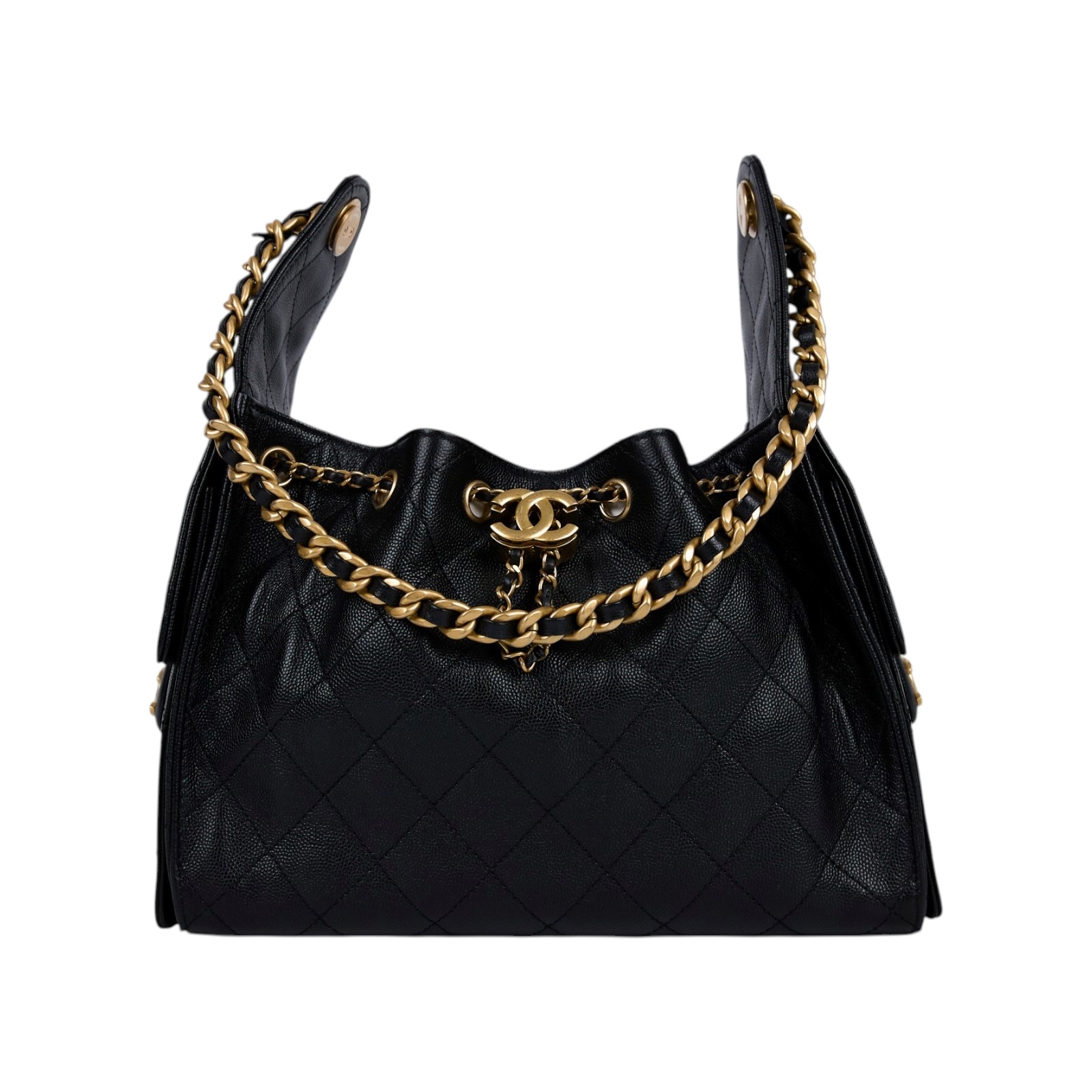 香奈兒 CHANEL 25 小型包 粒面牛皮 AS5293 B20304 晶片款 黑荔枝25包 小號 原廠盒子/防塵袋