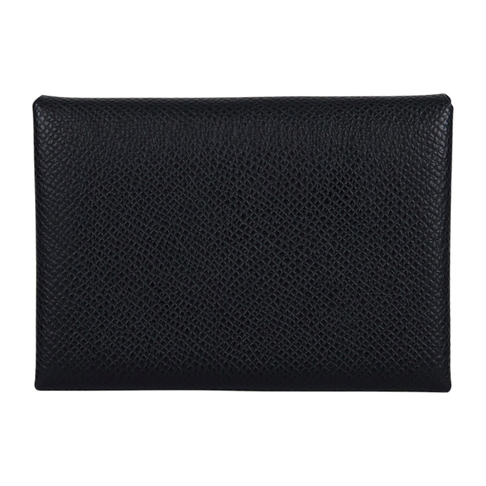 愛馬仕 Hermes Calvi Duo 卡包 黑色 銀色五金 H083035CK89 /W MZ 001 HA W刻 黑CALVI DUO 無附屬品