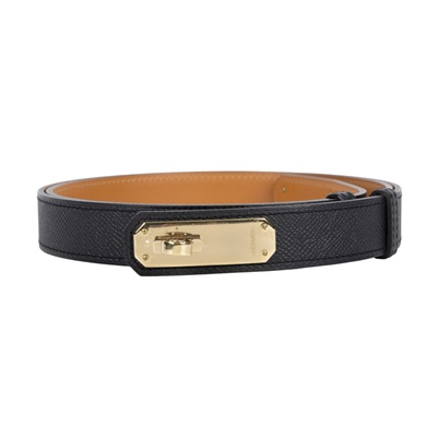 愛馬仕 Hermes OKelly 24 mm 皮帶 黑色 H079601CP89 /D ID 010 CF D刻 黑金KELLY皮帶 原廠盒子/防塵袋