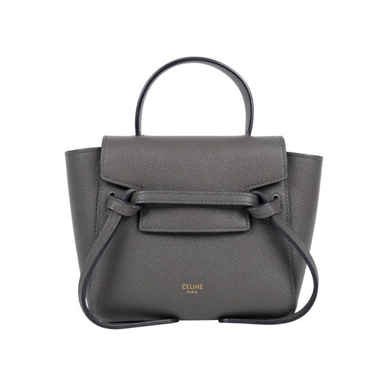 思琳 CELINE Pico Belt 手袋 194263ZVA 鐵灰鯰魚包 BELT PICO 防塵袋/背帶/購買證明