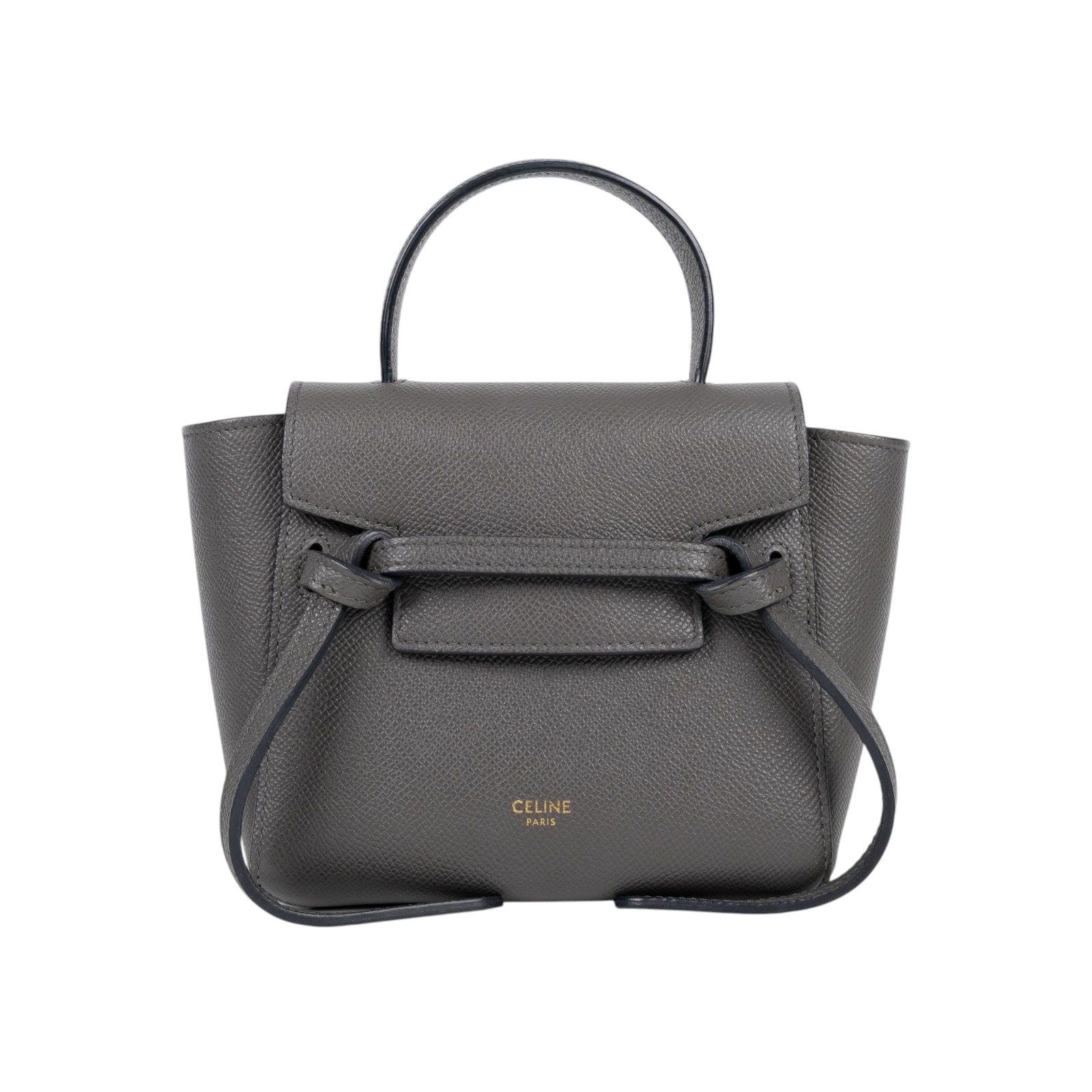 思琳 CELINE Pico Belt 手袋 194263ZVA 鐵灰鯰魚包 BELT PICO 防塵袋/背帶/購買證明