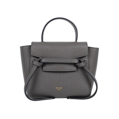 思琳 CELINE Pico Belt 手袋 194263ZVA 鐵灰鯰魚包 BELT PICO 防塵袋/背帶/購買證明
