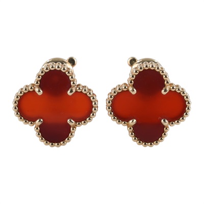 梵克雅寶 Van Cleef & Arpels Vintage Alhambra 耳環 VCARD40400  原廠盒子