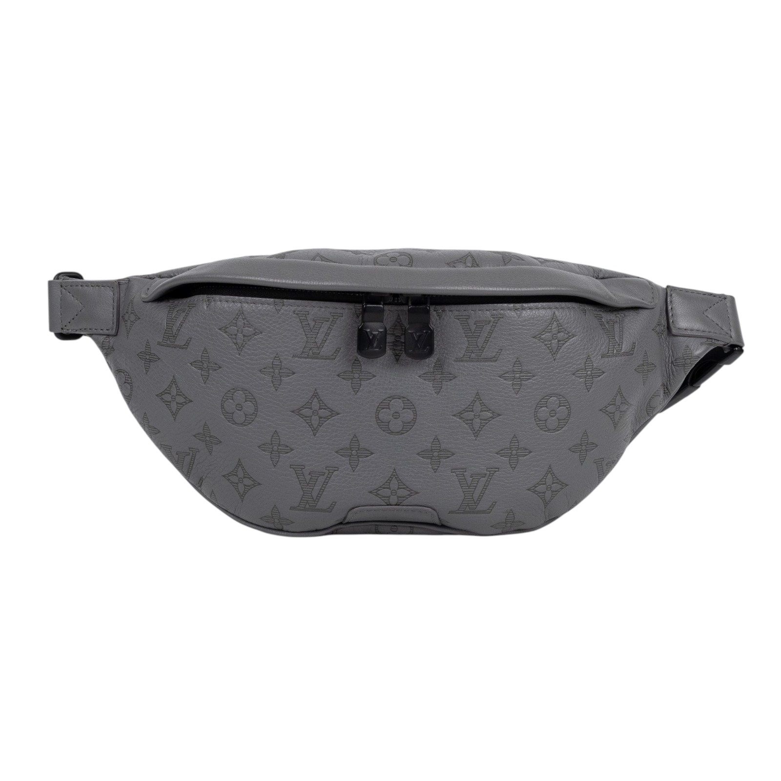 路易威登 LOUIS VUITTON Discovery 腰包 灰色 M46108 晶片款 灰壓紋DISCOVERY腰包 無附屬品