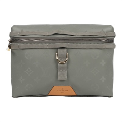 路易威登 LOUIS VUITTON Titanium Messenger PM 郵差包 斜背包 肩背包 M43889  無附屬品