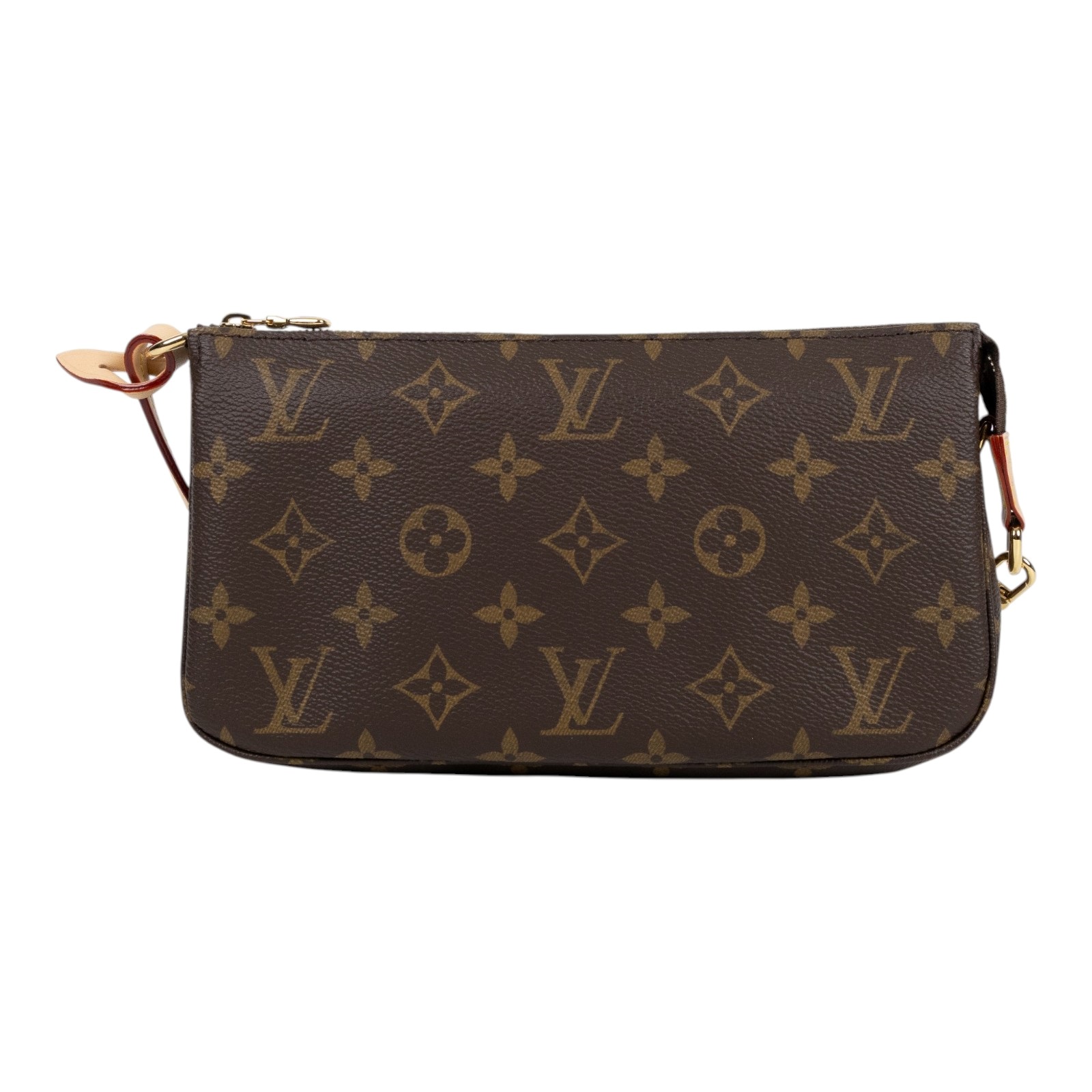 路易威登 LOUIS VUITTON Pochette Accessoires Monogram帆布 鏈帶 肩背 錢包 M82766 晶片款  原廠盒子/防塵袋/背帶2