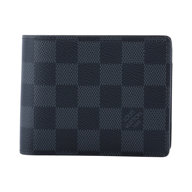 路易威登 LOUIS VUITTON Multiple 棋盤格 錢包 短夾 N62663 黑棋盤兩折短夾 原廠盒子/防塵袋(消磁)