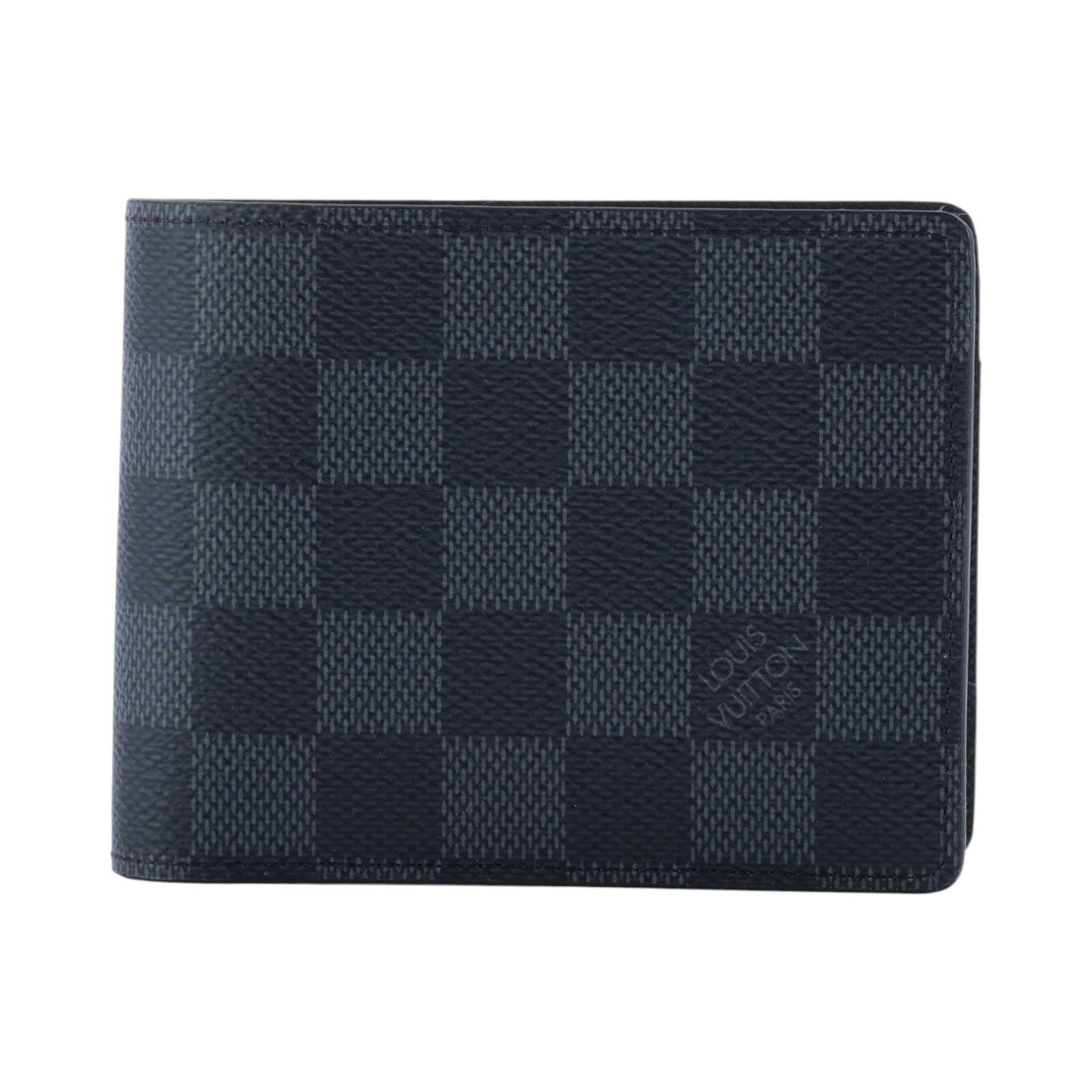 路易威登 LOUIS VUITTON Multiple 棋盤格 錢包 短夾 N62663 黑棋盤兩折短夾 原廠盒子/防塵袋(消磁)