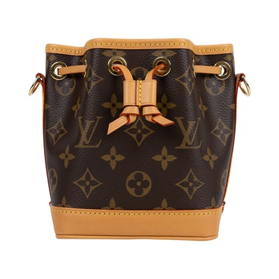 路易威登 LOUIS VUITTON Nano Noé 原花 束口水桶包 M81266 晶片款 原花Nano Noé 原廠盒子/防塵袋/背帶2
