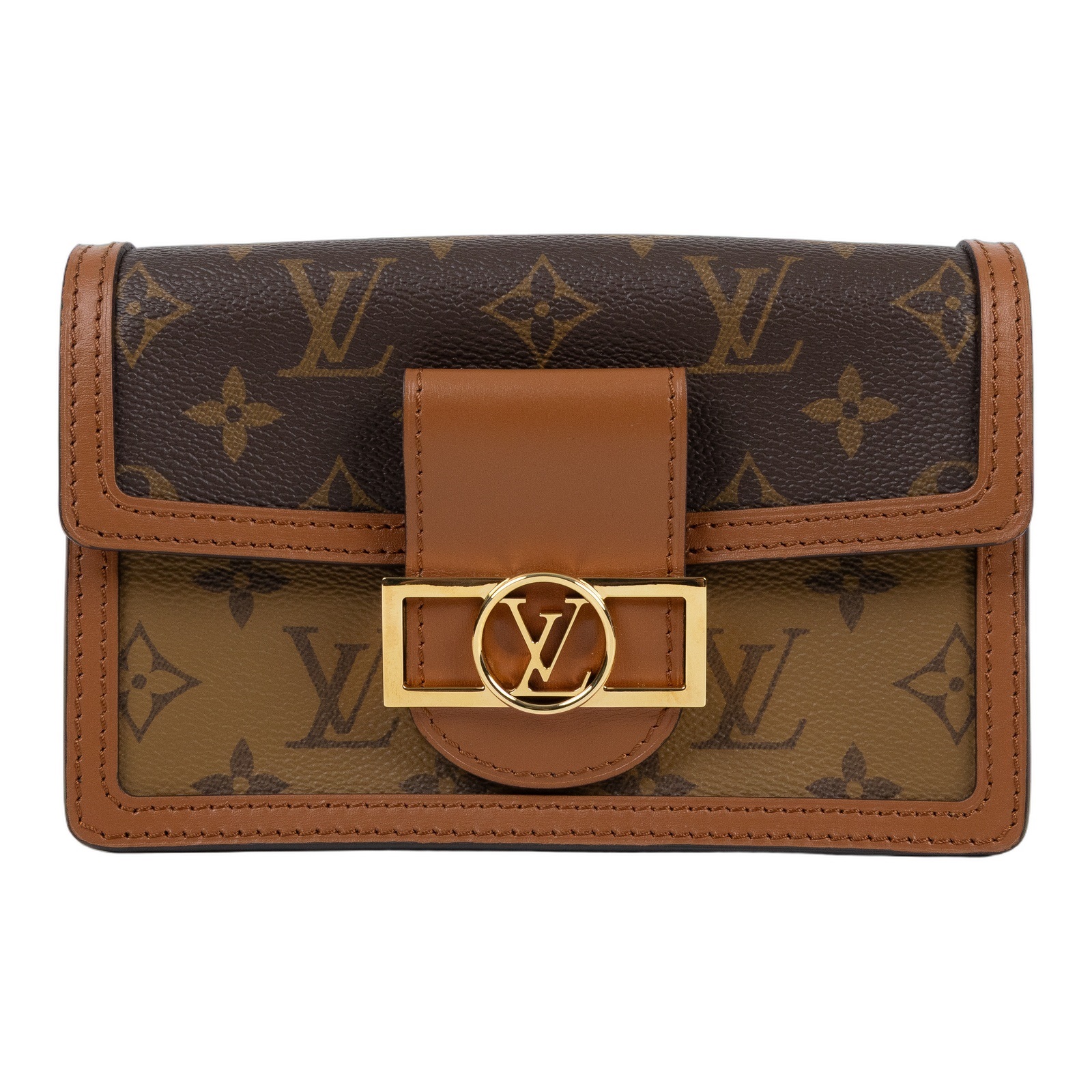 路易威登 LOUIS VUITTON Dauphine 鏈帶錢包 M68746 晶片款 原花DAUPHINE WOC 原廠盒子/防塵袋/背帶