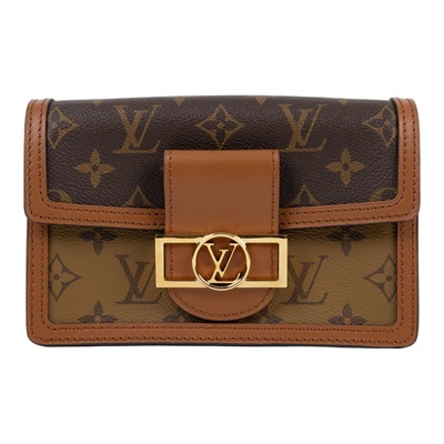 路易威登 LOUIS VUITTON Dauphine 鏈帶錢包 M68746 晶片款 原花DAUPHINE WOC 原廠盒子/防塵袋/背帶