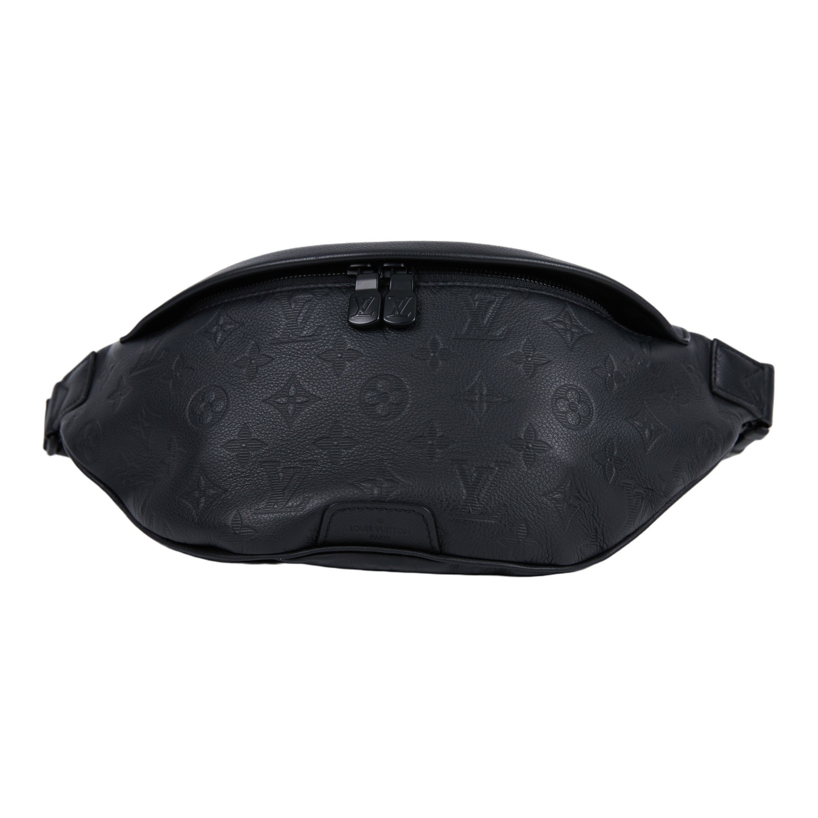 路易威登 LOUIS VUITTON Discovery PM 腰包 小牛皮 黑色 M46036 晶片款 黑原花壓紋DISCOVERY腰包 原廠盒子/防塵袋