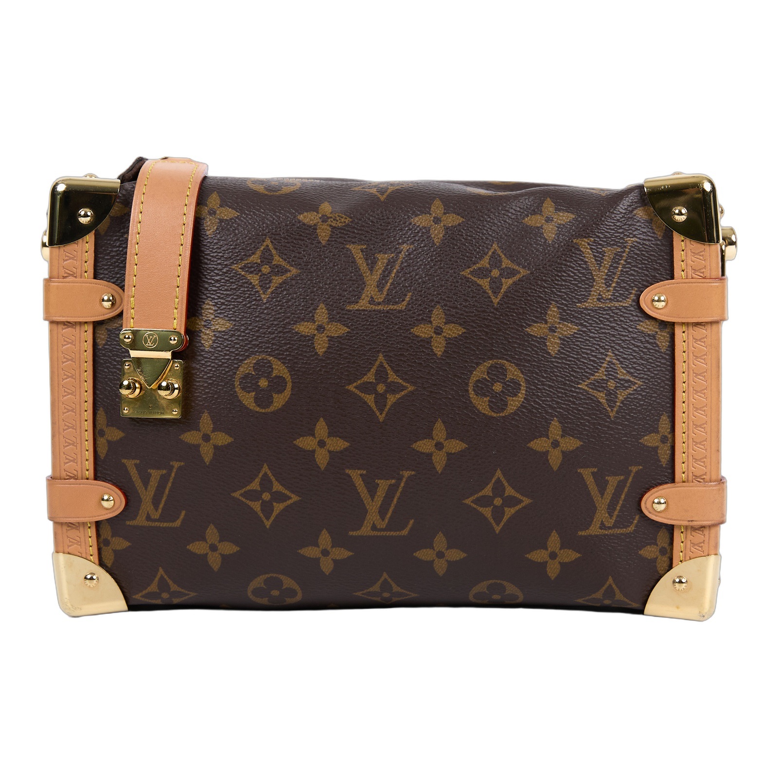 路易威登 LOUIS VUITTON Side Trunk MM 老花 手提 肩背 箱包 M46358  原廠盒子/防塵袋/購買證明/背帶2