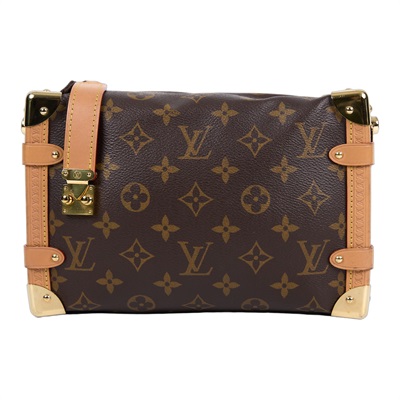 路易威登 LOUIS VUITTON Side Trunk MM 老花 手提 肩背 箱包 M46358  原廠盒子/防塵袋/購買證明/背帶2