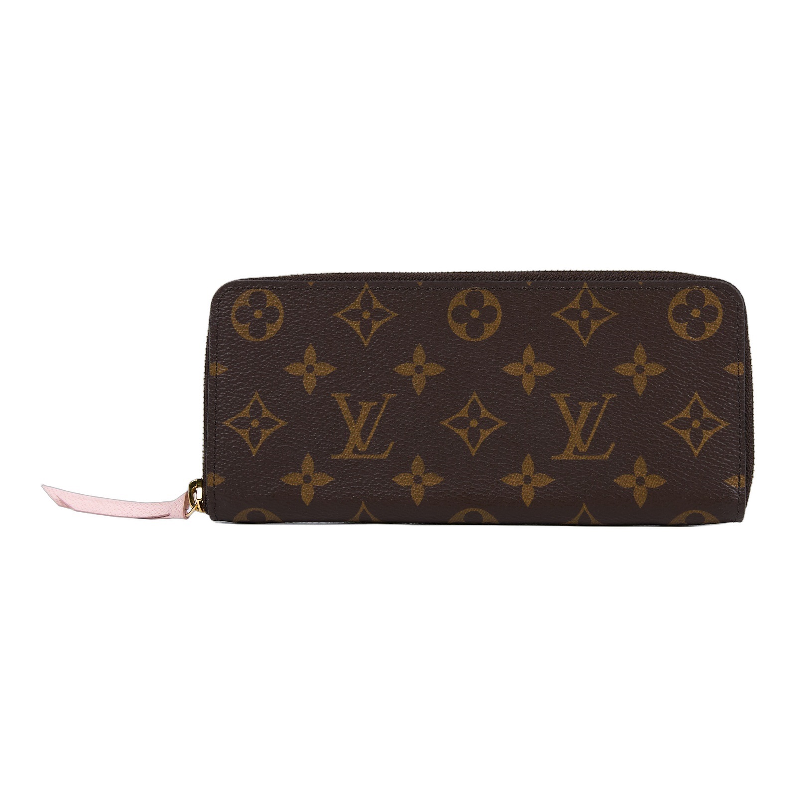 路易威登 LOUIS VUITTON Clémence 錢包 拉鍊 長夾 經典帆布 芭蕾粉色 M61298 晶片款 原花ZIPPY拉鏈長夾 原廠盒子/ 防塵袋