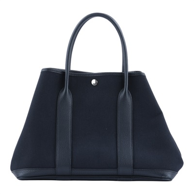 愛馬仕 Hermes Garden Party 花園派對包 36 GP36 D GS 010 HI D刻 黑帆布GP36 無附屬品