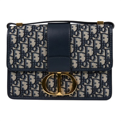迪奧 CHRISTIAN DIOR 30 Montaigne 蒙田包 肩背包 斜背包 M9203UTZQ 藍緹花蒙田30 防塵袋/購買證明影本