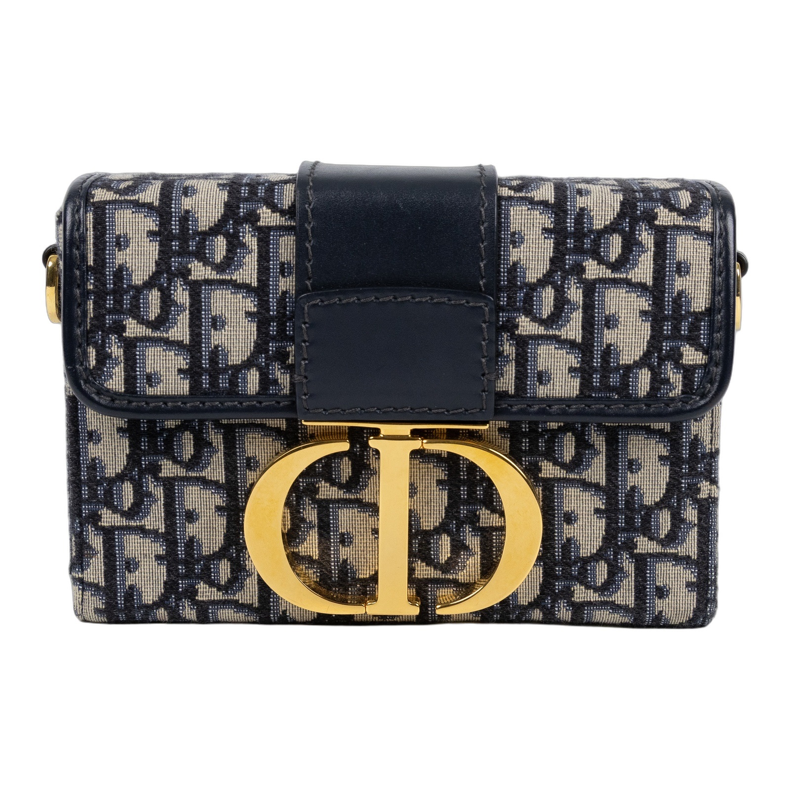 迪奧 CHRISTIAN DIOR 30 Montaigne 肩背手提包 M9204UTZQ 藍緹花 30MONTAIGNE BOX 斜背包 防塵袋/背帶