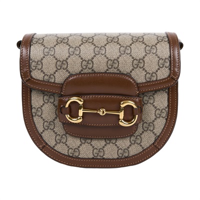 古馳 GUCCI Horsebit 1955 圓形 迷你袋 760191 92TCG 棕GG紋1955馬鞍包 無附屬品