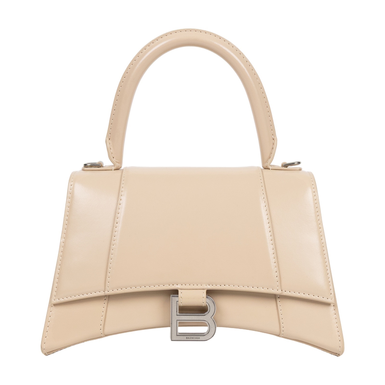 巴黎世家 BALENCIAGA Hourglass 手提包 小型 5935461QJ4Y 膚色HORGLASS XS 防塵袋/背帶