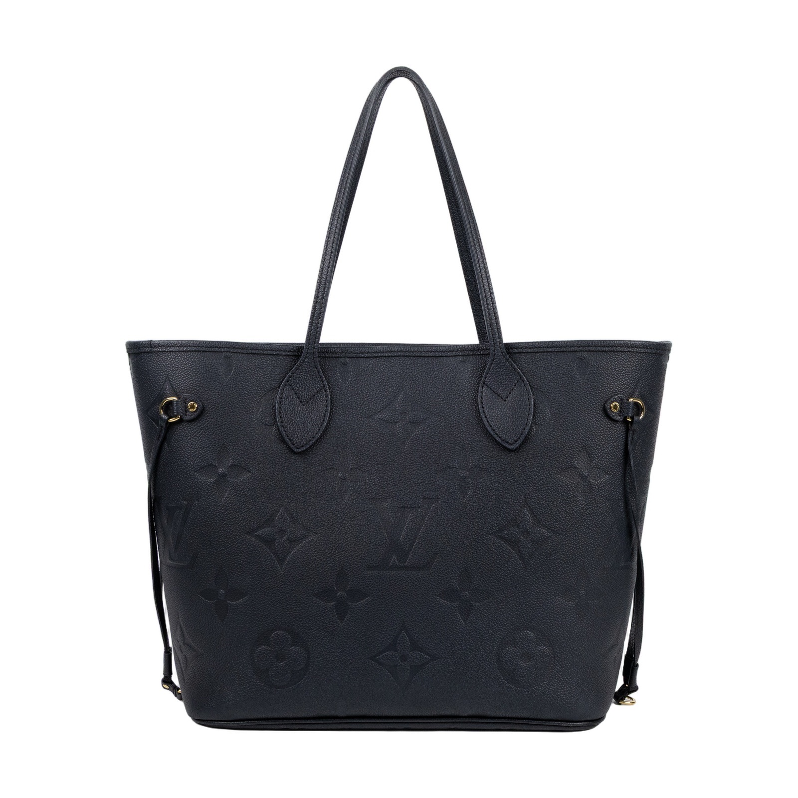 路易威登 LOUIS VUITTON Neverfull MM 手提 托特包 壓花牛皮 黑色 M45685 晶片款  原廠盒子/防塵袋/內袋/購買證明