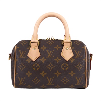 路易威登 LOUIS VUITTON Speedy Bandoulière 20 米色 帆布 手提 斜背 波士頓包 M46222 晶片款  原廠盒子/背帶/防塵袋2/鎖組/購買證明