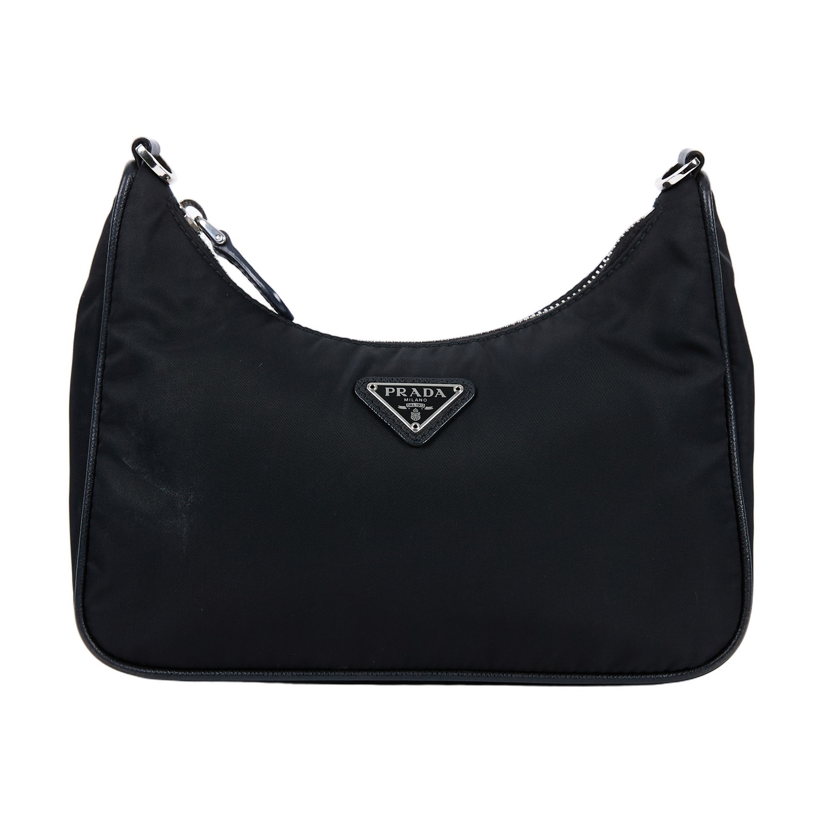 普拉達 PRADA Re-Edition 2005 Re-Nylon 手袋 1BH204_R064 黑尼龍三合一HOBO 背帶/零錢袋