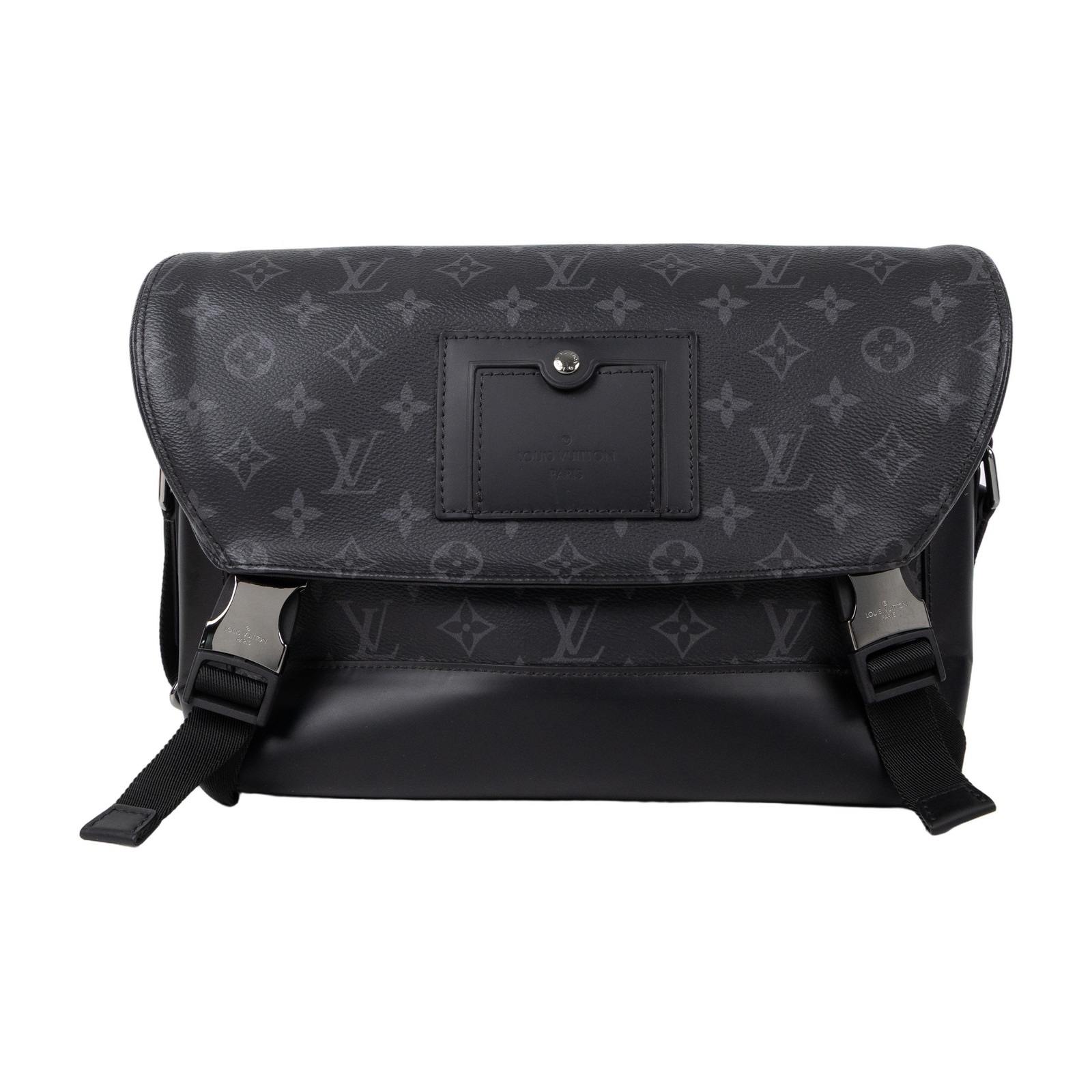 路易威登 LOUIS VUITTON Messenger PM Voyager Eclipse帆布 肩背 郵差包 黑色 M40511  防塵袋/購買證明