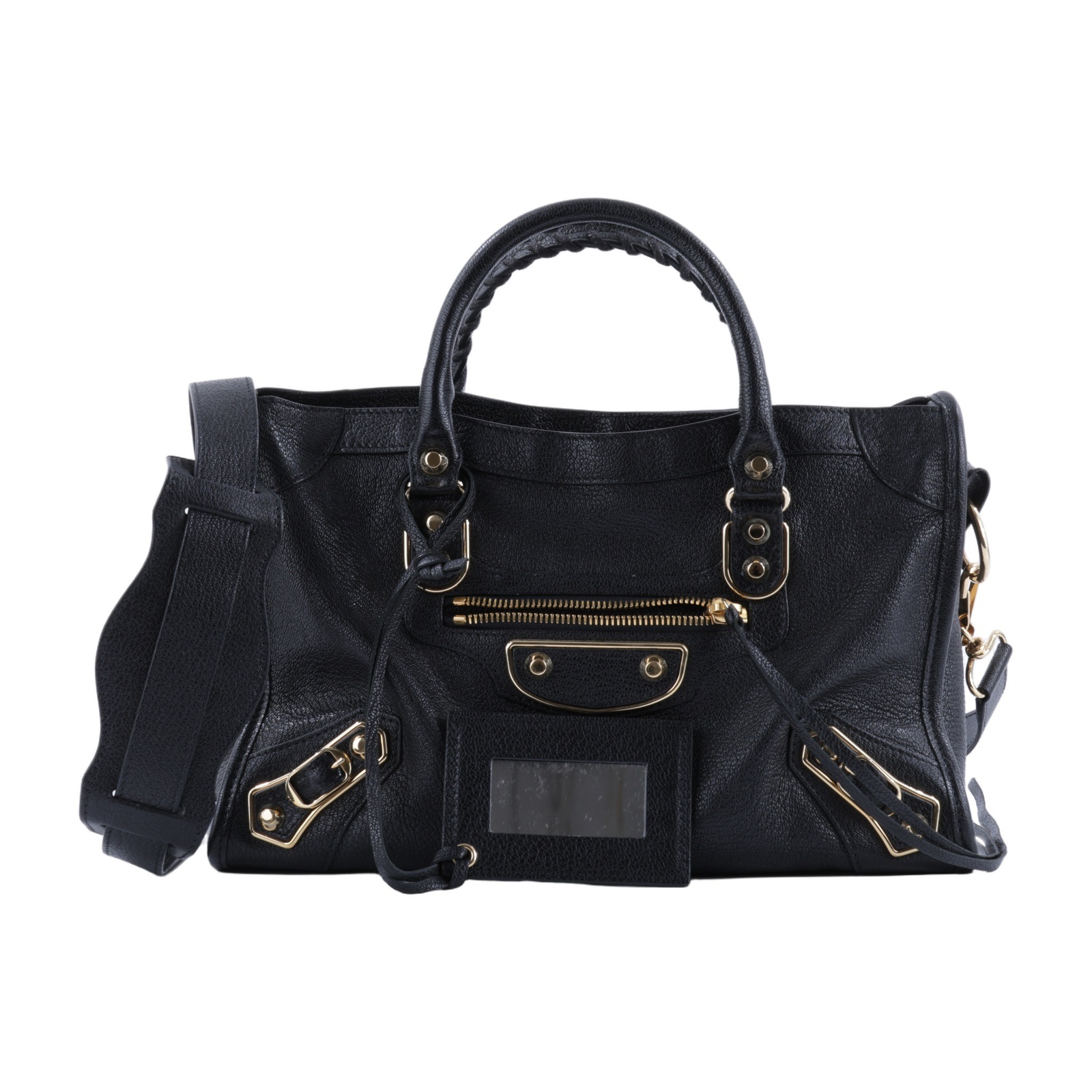 巴黎世家 BALENCIAGA Classic Metallic Edge City S 機車包 432831AQ41N  背帶/鏡子