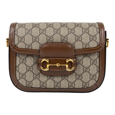 古馳 GUCCI Horsebit 1955 迷你 馬鞍包 658574 HUHHG 棕1955 MINI 原廠盒子/防塵袋/背帶2
