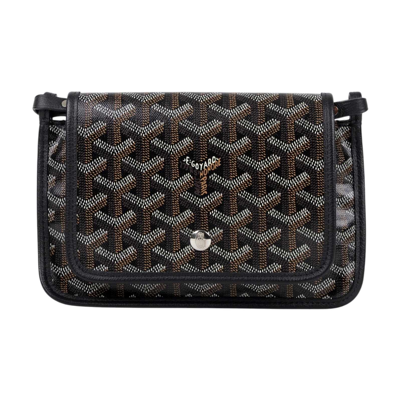 高雅德 GOYARD Plumet Pocket Wallet 肩背 隨身錢包 PLUMETPMLTY 黑PLUMET POCKET 防塵袋2/購買證明/免稅單